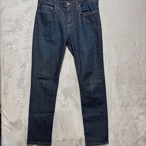 American Giant Dakota Stretch Denim Jeans Mens 36W 34L Dark Wash Made in USA